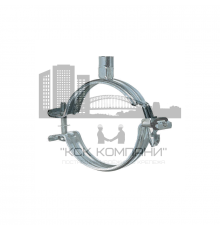 Хомут трубный усиленный HILTI (ХИЛТИ) MPN-S без звукоизолирующей вставки оцинкованная сталь, M8/M10 d 108-112 мм