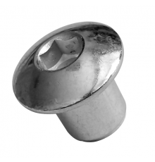 Гайка Эриксона (564 С3) с полукруглой головкой и внутренним шестигранником оцинкованная сталь, M6 (9x15x12 мм) SW4