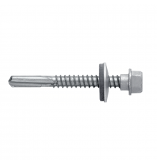 Самосверлящий шуруп HILTI (ХИЛТИ) S-MD 55 S с шайбой и EPDM прокладкой для крепления металла к металлу большой толщины (нержавеющая сталь A2/AISI 304), 5.5x6