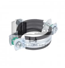 Хомут с вкладышем epdm WALRAVEN BIS 2S оцинкованная сталь, M8 d 1 1/2" (44-49 мм)