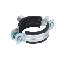 Хомут с вкладышем epdm WALRAVEN BIS 2S оцинкованная сталь, M8/M10 d 3/4" (25-28 мм)