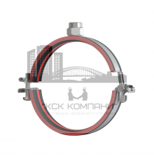 Хомут трубный усиленный HILTI (ХИЛТИ) MPN-RC M8/M10 со звукоизолирующей вставкой оцинкованная сталь, M8/M10 d 72-77 мм (2 1/2")