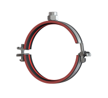 Хомут трубный усиленный HILTI (ХИЛТИ) MPN-RC M8/M10 со звукоизолирующей вставкой оцинкованная сталь, M8/M10 d 164-170 мм (6")