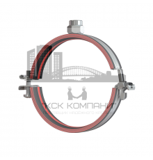 Хомут трубный усиленный HILTI (ХИЛТИ) MPN-RC M16 со звукоизолирующей вставкой оцинкованная сталь, M16 d 72-77 мм (2 1/2")
