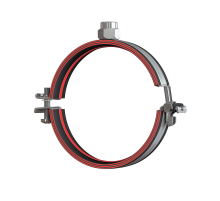 Хомут трубный усиленный HILTI (ХИЛТИ) MPN-RC M16 со звукоизолирующей вставкой оцинкованная сталь, M16 d 138-144 мм (5")