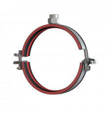 Хомут трубный усиленный HILTI (ХИЛТИ) MPN-RC M16 со звукоизолирующей вставкой оцинкованная сталь, M16 d 157-163 мм