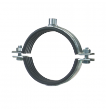Хомут трубный HILTI (ХИЛТИ) MP-MXI-F со звукоизолирующей вставкой для тяжелых нагрузок горячеоцинкованная сталь, M16 d 108-116 мм (4")