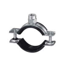 Хомут трубный HILTI (ХИЛТИ) MP-HI сантехнический со звукоизолирующей вставкой оцинкованная сталь, M8/M10 93-101 мм