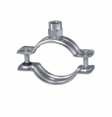 Хомут трубный HILTI (ХИЛТИ) MP-H сантехнический двухэлементный без звукоизолирующей вставки оцинкованная сталь, M8/M10 d 127-137 мм