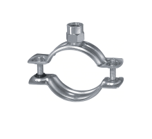 Хомут трубный HILTI (ХИЛТИ) MP-H сантехнический двухэлементный без звукоизолирующей вставки оцинкованная сталь, M8/M10 d 31-38 мм (1")