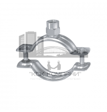 Хомут трубный HILTI (ХИЛТИ) MP-H сантехнический двухэлементный без звукоизолирующей вставки оцинкованная сталь, M8/M10 d 66-74 мм