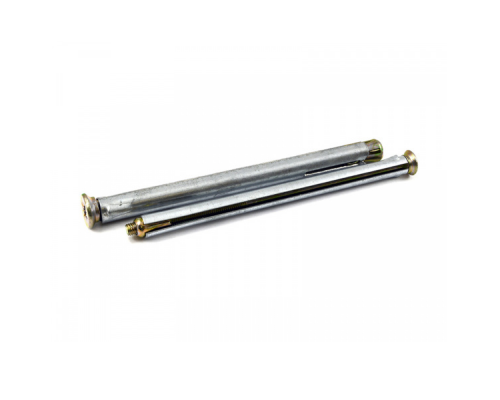 Анкер рамный с потайной головкой из оцинкованной стали с желтопассированным покрытием, M6 10x202 мм