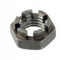 Гайка корончатая DIN 937 шестигранная низкая прорезная сталь без покрытия класс прочности 17Н, M30