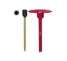 Тарельчатый дюбель TERMOCLIP (ТЕРМОКЛИП) Стена 1МS с распорным элементом с термоизоляционной головкой (блок-сополимер), 8x200/150-165 мм