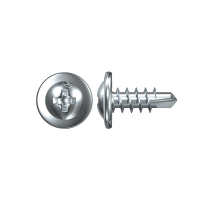 Шуруп профильный FISCHER FPS-FP с полной резьбой и сверлом на конце (оцинкованная сталь), 4.2x15 мм