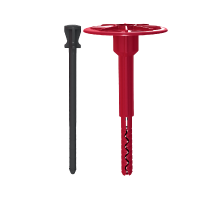 Тарельчатый дюбель TERMOCLIP (ТЕРМОКЛИП) Стена 2РH с ребрами ограничения глубины и забивным полиамидным распорным элементом (блок-сополимер), 8x