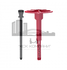 Тарельчатый дюбель TERMOCLIP (ТЕРМОКЛИП) Стена 2РH с ребрами ограничения глубины и забивным полиамидным распорным элементом (блок-сополимер), 8x