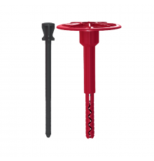 Тарельчатый дюбель TERMOCLIP (ТЕРМОКЛИП) Стена 2РH с ребрами ограничения глубины и забивным полиамидным распорным элементом (блок-сополимер), 8x