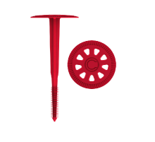 Тарельчатый дюбель TERMOCLIP (ТЕРМОКЛИП) Стена 5 без распорного элемента (блок-сополимер), 8x110/60-70 мм