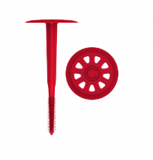 Тарельчатый дюбель TERMOCLIP (ТЕРМОКЛИП) Стена 5 без распорного элемента (блок-сополимер), 8x130/80-90 мм