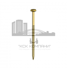 Винт фасадный TERMOCLIP (ТЕРМОКЛИП) Стена WST для крепления теплоизоляционных плит к основанию из дерева оцинкованная сталь, 5.5x230/210  мм
