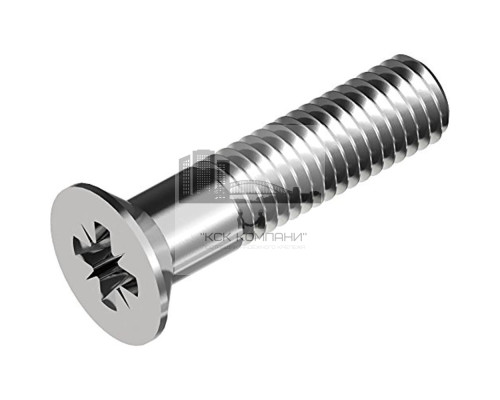 Винт DIN 965 Z (A2) с потайной головкой шлиц Pozidriv, M3X12