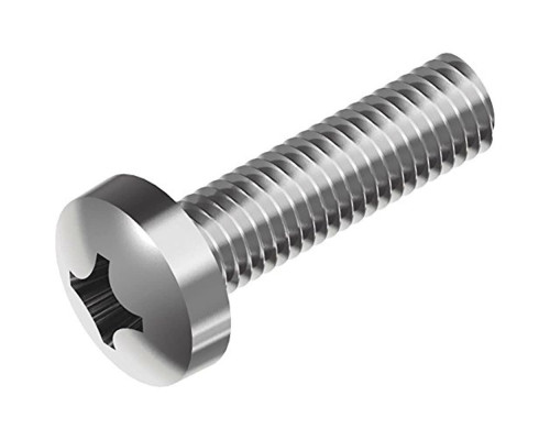 Винт DIN 7985 H (A2) с полуцилиндрической головкой шлиц Phillips, M4x6 мм  — Винты с крестообразным шлицем Phillips (PH)