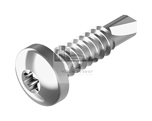 Винт самонарезающий сверлоконечный IN 7504 M (A2) с полукруглой головкой шлиц Torx (нержавеющая сталь A2), 4.8x32 мм