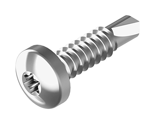 Винт самонарезающий сверлоконечный IN 7504 M (A2) с полукруглой головкой шлиц Torx (нержавеющая сталь A2), 4.2x16 мм