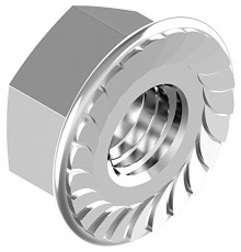 Гайка шестигранная с зубчатым фланцем DIN 6923 (A2), M8