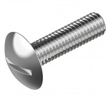 Винт мебельный ART. 6115 с полукруглой головкой шлиц прямой, M4X12