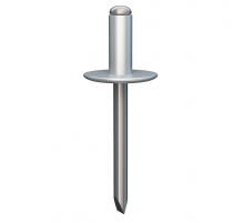 Заклепка алюминиевая TERMOCLIP (ТЕРМОКЛИП) А/А2 с увеличенным бортиком со стержнем из нержавеющей стали A2/AISI 304, 5/16 мм