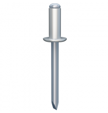 Заклепка алюминиевая TERMOCLIP (ТЕРМОКЛИП) А/УС со стальным оцинкованным стержнем , 3/8 мм