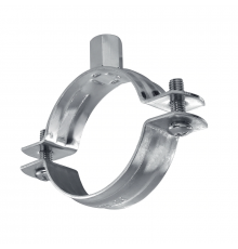 Хомут трубный HILTI (ХИЛТИ) MPN-R сантехнический двухэлементный без звукоизолирующей вставки нержавеющая сталь A4/AISI 316, M8/M10 d 159-163 мм