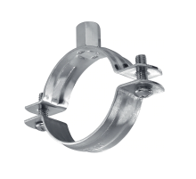 Хомут трубный HILTI (ХИЛТИ) MPN-R сантехнический двухэлементный без звукоизолирующей вставки нержавеющая сталь A4/AISI 316, M8 d 32-35 мм