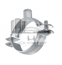 Хомут трубный HILTI (ХИЛТИ) MPN-R сантехнический двухэлементный без звукоизолирующей вставки нержавеющая сталь A4/AISI 316, M8 d 32-35 мм