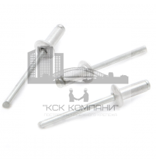 Набор вытяжных заклепок ДЕЛО ТЕХНИКИ алюминий - сталь (стандартный бортик), 50 шт., 4x10 мм