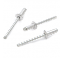 Набор вытяжных заклепок ДЕЛО ТЕХНИКИ алюминий - сталь (стандартный бортик), 50 шт., 4.8x16 мм