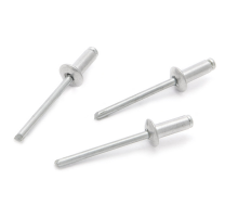 Набор вытяжных заклепок ДЕЛО ТЕХНИКИ сталь - сталь (стандартный бортик), 50 шт., 4x6 мм