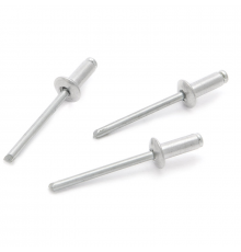 Набор вытяжных заклепок ДЕЛО ТЕХНИКИ сталь - сталь (стандартный бортик), 50 шт., 4.8x16 мм