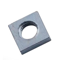 Гайка квадратная низкая DIN 562 класс точности В оцинкованная сталь класс прочности 17H, M10