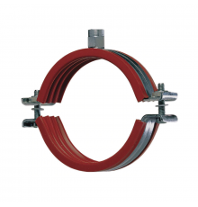 Хомут трубный HILTI (ХИЛТИ) MP-MIS с вставкой из термостойкого материала для высоких нагрузок оцинкованная сталь, M10/M12 d 70-77 мм (2 1/2")