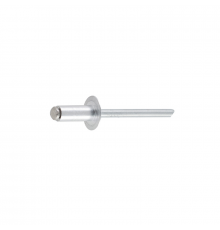 Заклепка вытяжная алюминиевая DIN 7337 со стальным стандартным бортиком, 2.4x6 мм