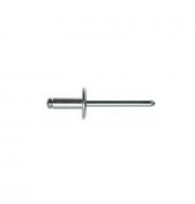 Заклепка вытяжная стальная DIN 7337 со стальным увеличенным бортиком, 4.8x21 мм 16 мм