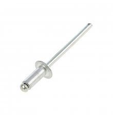 Заклепка вытяжная алюминиевая DIN 7337 с алюминиевым стандартным бортиком, 4x10 мм