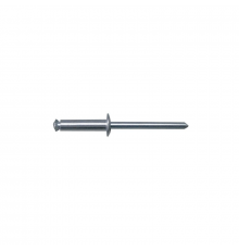 Заклепка вытяжная лепестковая DIN 7337 алюминий (AlMg3.5) / сталь стандартный бортик, 4.8x12 мм