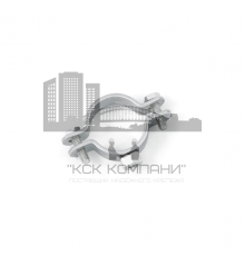 Хомут двухэлементный с гайкой нержавеющая сталь А2, M8 d 3/4" (25-31 мм)