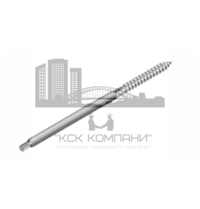 Саморез-шпилька (шпилька сантехническая) ART. 9211 A2 / AISI 304 с внешним шестигранником, M12x300 мм