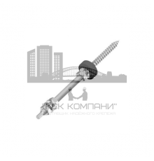 Комплект: шуруп-шпилька (шпилька сантехническая) ART. 9215 A2 / AISI 304 с внешним шестигранником, шайба EPDM, 3 гайки DIN 934, 3 шайбы DIN 125, M10x180 мм