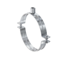 Хомут трубный FISCHER (ФИШЕР) FRSN двухэлементный без звукоизолирующей вставки (оцинкованная сталь), M8/M10 3/4" 25-28 мм